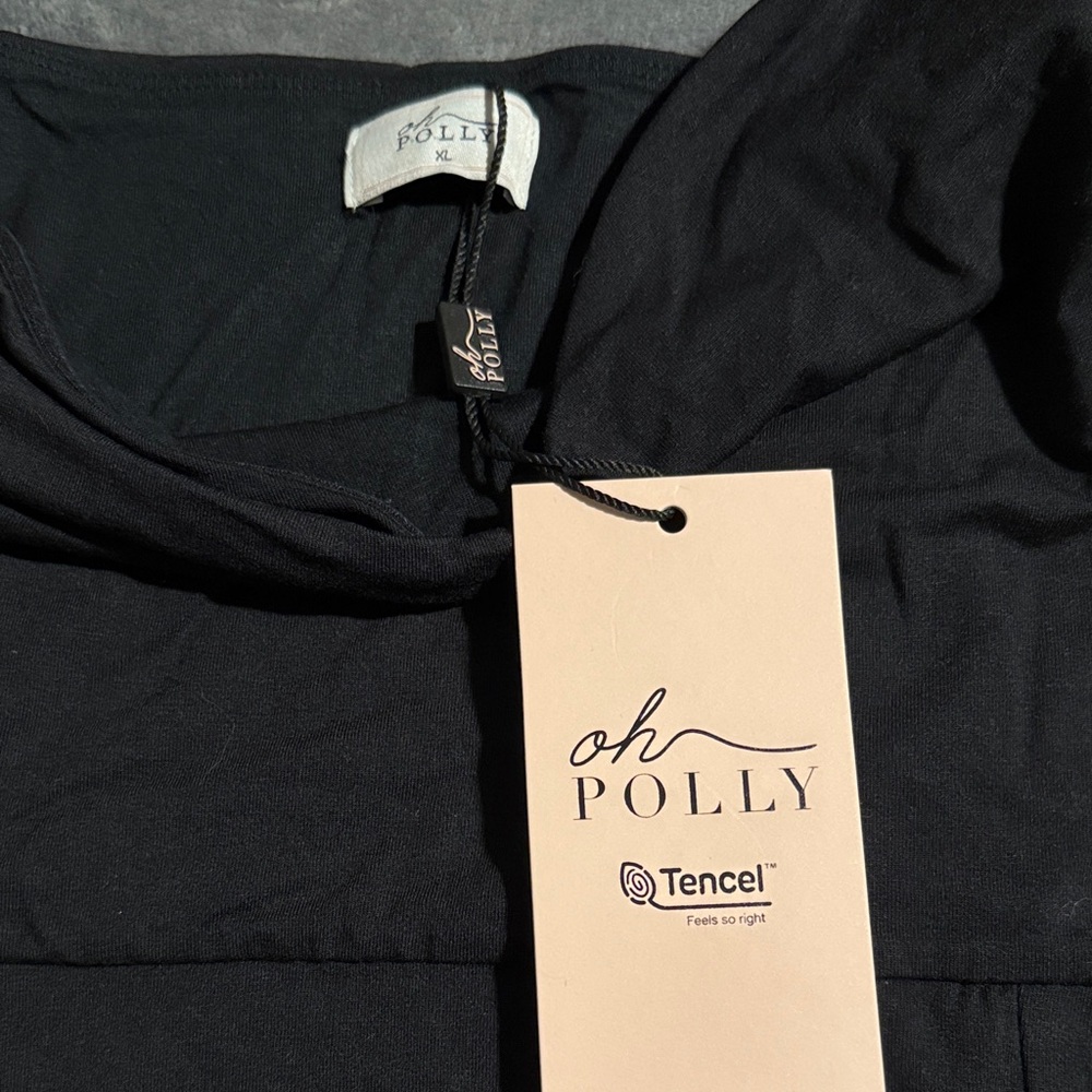 Oh Polly Black Spaghetti Strap Dress - Picture 3 of 5